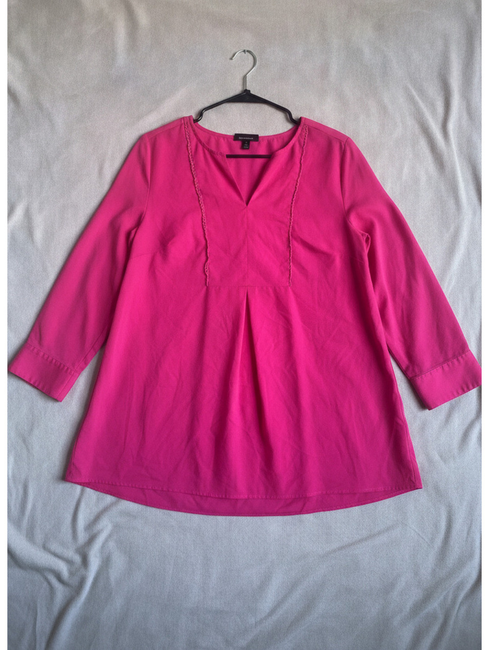 Lane Bryant Pink Long Sleeve Blouse Size 14/16